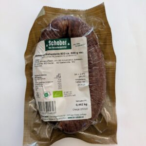Bio Blutwurst (Blunzn) im Naturdarm