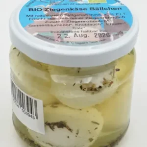Bio Ziegenkäse in Öl (Rohmilch)