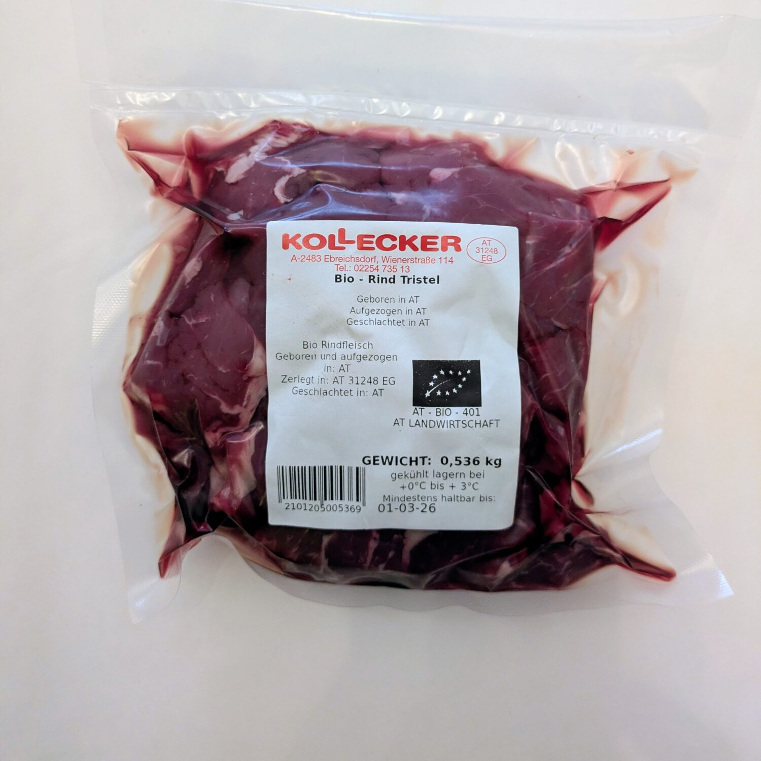 Bio Tristl vom Rind, für Gulasch geschnitten – Bild 2