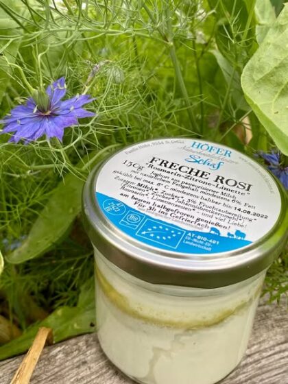 Bio Schafjoghurt Freche Rosi (Rosmarin, Zitrone, Limette)