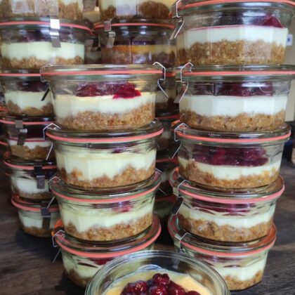 Bio Cheesecake mit Sauerkirschen (Gaia)