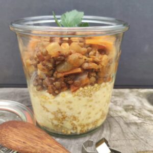 BIO Senfkorn-Polenta mit Linsensugo (Gaia)